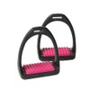 "COMPOSITI" REFLEX STIRRUPS HORSE EQUESTRIAN RIDING TACK [PURPLE] [ONE SIZE]