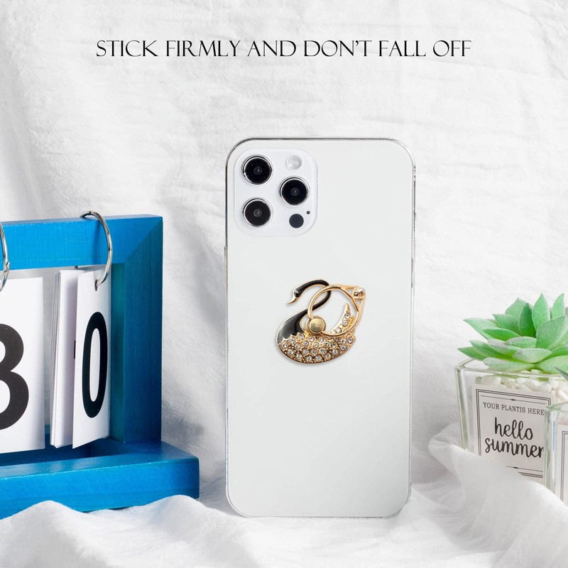 [2 Packs] Swan Glitter Bling Bling Phone Ring Holder, Sparkle