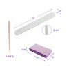 Kit básico profesional desechable para manicura de 3 piezas, lima