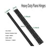 EYSOLD 2PCS Continuous & Piano Hinges,18-Inch Heavy Duty Stainless Steel