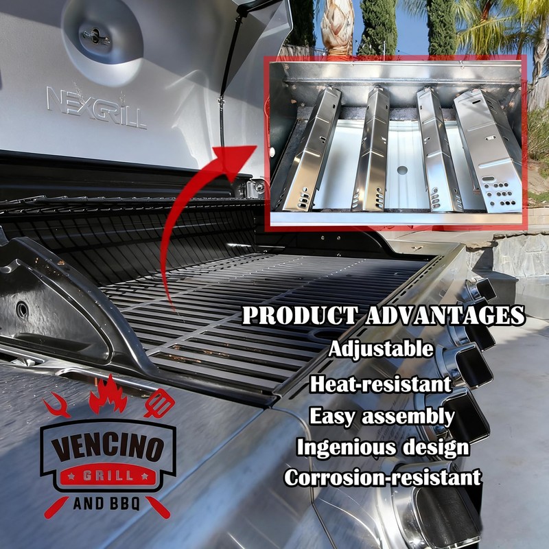 Vencino Dyna Glo Grill Replacement Parts, Galvanized Steel Grease Tray