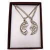Westman Works Pewter Mizpah Necklace Set with Stainless Steel Chains,