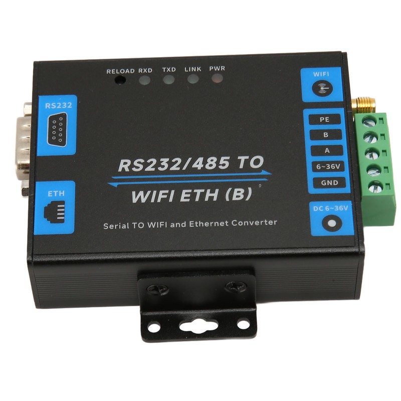 RS232 RS485 Serial to Ethernet Adapter Professional Transparent Transmission Serial