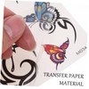 FOMIYES 32sheets Temporary Flower Stickers for Women Easy to Apply