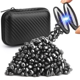 Cool Fidget Magnet Ferrite Putty, Slime Putty Party Favors, Magnetic Stones Eggs with Rattle Fidget Magnets Snake Eggs, EDC Gadgets Desk Office Toy, Science Kit Gift for Adults