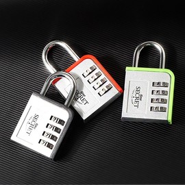 4-Digit Dial Combination Lock for Doors & Drawers 4-Digit Dial Lock Red 3ea