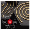 Monily 5MM 22 Inches Stainless Steel Twist Rope Chain Necklace