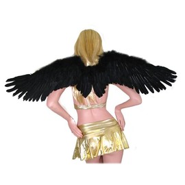 SACASUSA Large Feather Fairy Angel Wings in Black Women Men Adults