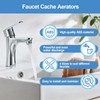 12 Pcs Faucet Cache Aerators with 4 Pcs Faucet Aerator