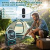 Roykaw Portable Fan Rechargeable 20000 mAh Battery Powered, Cordless Camping