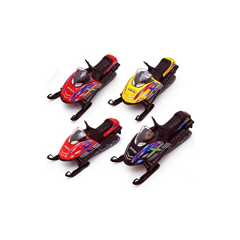 KiNSFUN Die Cast Metal Snowmobile Model, 5 Inch, 1 Random