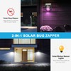 Bug Zapper Outdoor 2 Pack, RECHOO Upgraded 2-in-1 Solar Bug