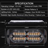 LINKITOM 4pcs Ultra Slim Sync Feature 24-LED Car Truck Surface