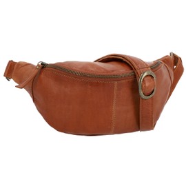 Gusti Cillian Women's and Men's Leather Bum Bag Festival Bag, Brown 1, Retro