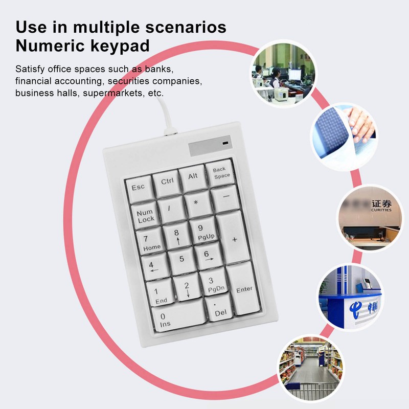 21 Key Numeric Keypad DC 5V Linear Action Switch Mini