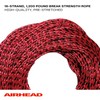 Airhead Trick Handle Wakeboard Rope, 4 Sections, 75-Feet, Red |