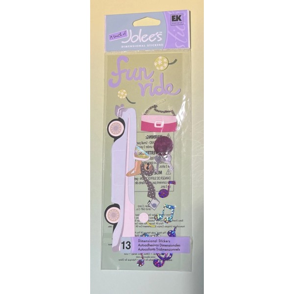 Jolee's Boutique Jolee’s Boutique FUN RIDE 13pcs Dimensional Scrapbooking Stickers