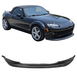 Front Bumper Lip Compatible With 2006-2008 MAZDA MX-5 MIATA, GV Style PU Black Front Lip Spoiler Splitter by IKON MOTORSPORTS, 2007
