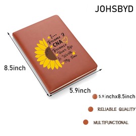 JOHSBYD Nurse Practitioner Gift Leather Notebook Doctor Women EMT PT NP LPN Leather Notebook Nursing Student Gifts Medical Assistant Gifts Birthday Graduation Gifts Doctor Gifts (I became a CNA)