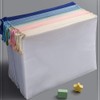 Zippered File Bags, A4, 20 Pieces, PVC Zippered Mesh Case,