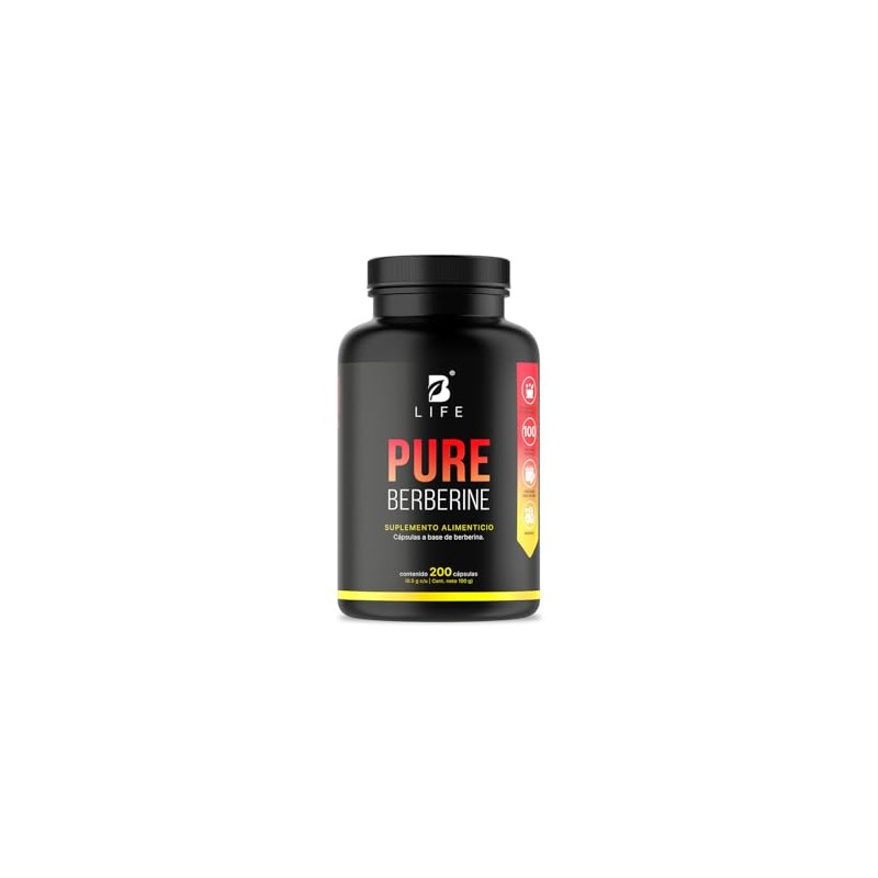 B Life Berberina HCL Pura 1000 mg | 200 Cápsulas