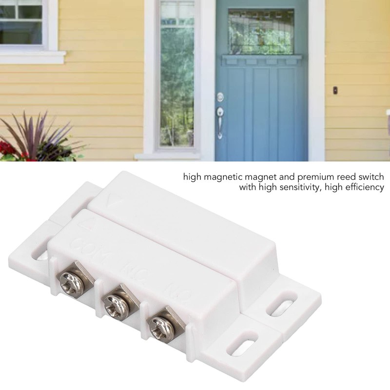 2Pcs Mc-31 Surface Mount Wired Nc Door Contact Sensor Alarm