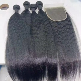 6x6 7x7 hd Lace Closure with Raw Hair Bundles Burmese Curly Hair with Closure 2x6 4x4 5x5 9x6 Closure 13x4 13x6 hd Lace Frontalstyle: Kinky Straight, color: HD lace 5x5, Stretched Length: 10 inches