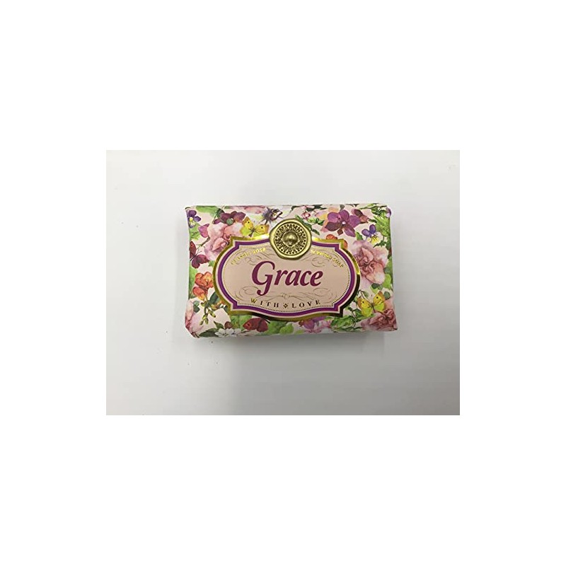 Grace - Gift Soap Bar For Her Birthday Rose Scent