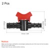 sourcing map Ball Valve 19mm x 16mm Barb Connector Shut