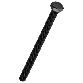 Kozelo 5 Pcs Hex Head Screws Bolts - [M8-1.25x120] Carbon Steel Grade 10.9 Fully Threaded Hex Tap Metric Hexagon Head Machine Bolts Right Hand External Hex Drive, Black