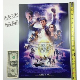 Ready Player One 11.5 x 17 Poster Gundam Iron Giant Steven Spielberg 2018