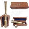 WAVE NAUTICAL Captains Pirates Telescope Spyglass for Gift Adults Portable