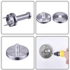 EBOOT 6 Pieces Stainless Steel Wall Mount Robe Hooks Coat