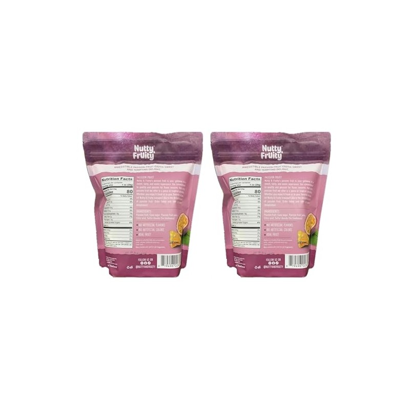 (2 Bags) bNutty and Fruity Passion Fruit, 18 oz (Infused