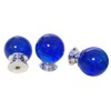 Set of 5 Blue Bubbles Knobs, Round Handles Pulls for