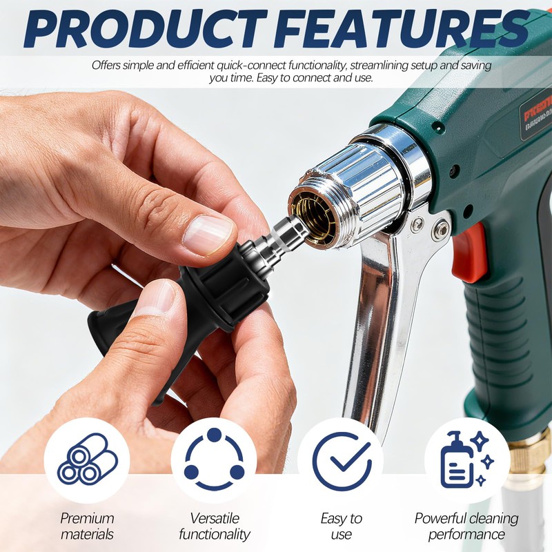 Yitexin 2 Packs 1/4" Stainless Steel 40 Degree Pressure Washer