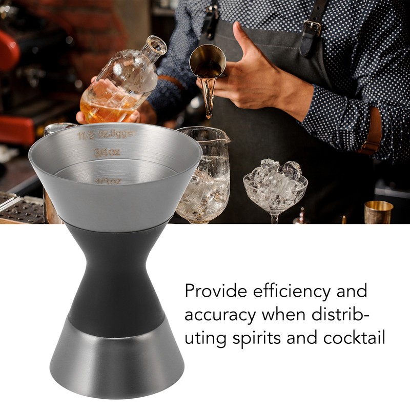Cocktail Jigger Double Sided Stainless Steel Shot Measure Jigger with