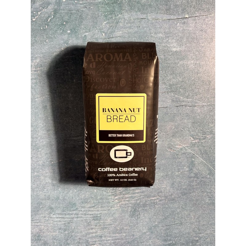 Banana Nut Bread Flavored Coffee, Specialty Arabica Coffee, Medium Roast,