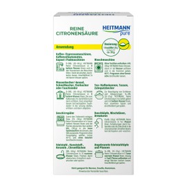 Heitmann Pure Citric Acid 1008223 18