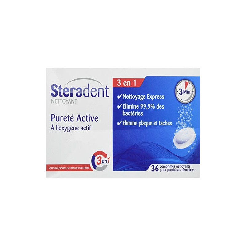 Steradent Detergente Purezza Active - 36 compresse