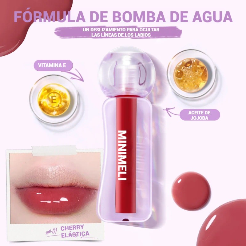Minimeli Water Bomb Brillo Labial Hidratante, Efecto Jugoso