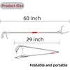 Mezchi 60'' Foldable Snake Grabber Tool Heavy Duty, Professional Snake