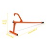 PIRIPARA 50.9" Timberjack Log Lifter, Adjustable Log Roller Cant Hook,