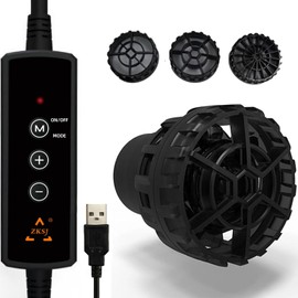 Mini bomba de acuario USB 530 GPH, 5 W, CC 5 V, negro, para tanques hasta 14 pulgadas