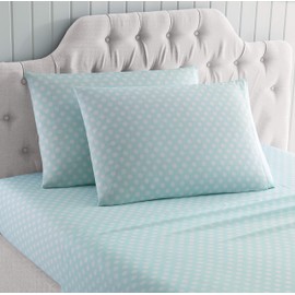 Kute Kids Super Soft Sheet Set - Made with Special Designs and Characters, Includes Pillowcase(s); Available in Twin, Full & Queen Size (Twin, Glitter Unicorn Aqua)