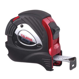 TAJIMA Tape Measure - 25 ft x 1 inch G-Plus Measuring Tape with Armored Case & Acrylic Coated Blade - GP-25BW