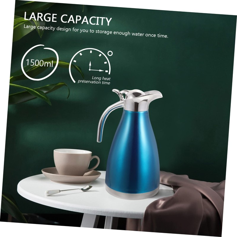 Mikinona Stainless Steel Thermal Water Bottle Double Layer Insulated Kettle