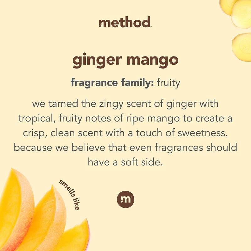 Method Laundry Fragrance Boosters, Ginger Mango, 17 Ounces (2 Pack)