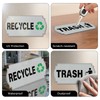 Anobell 10 Pack Recycle Trash Magnets 6"×3" No Adhesive Residue