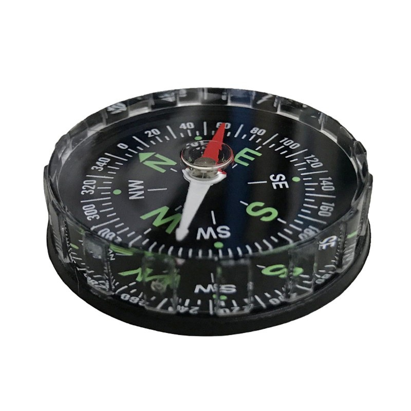 ZHIZHOUNEY Waterproof Clear Cover Mini Sighting Compass Navigation Compass -